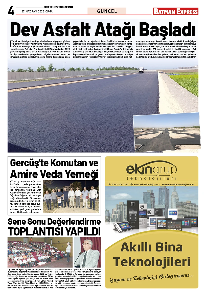 27 HAZİRAN 2025 CUMA