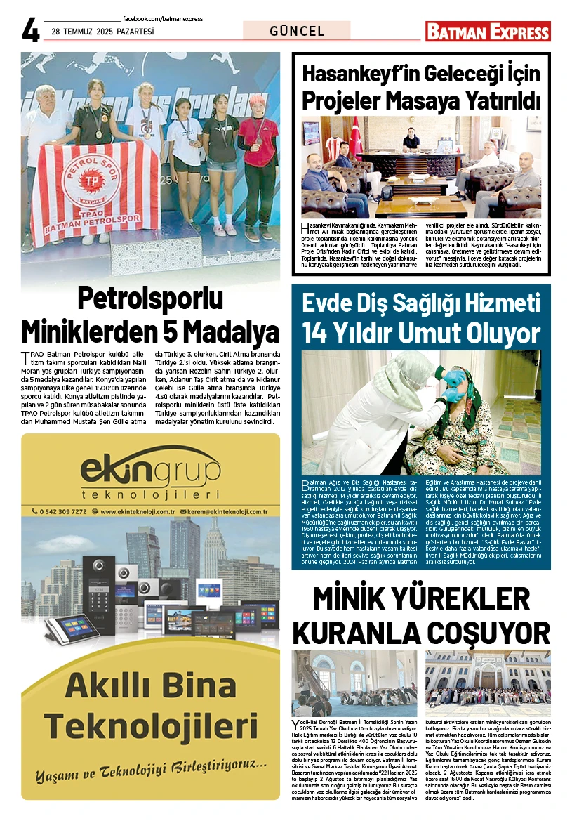 28 TEMMUZ 2025 PAZARTESİ