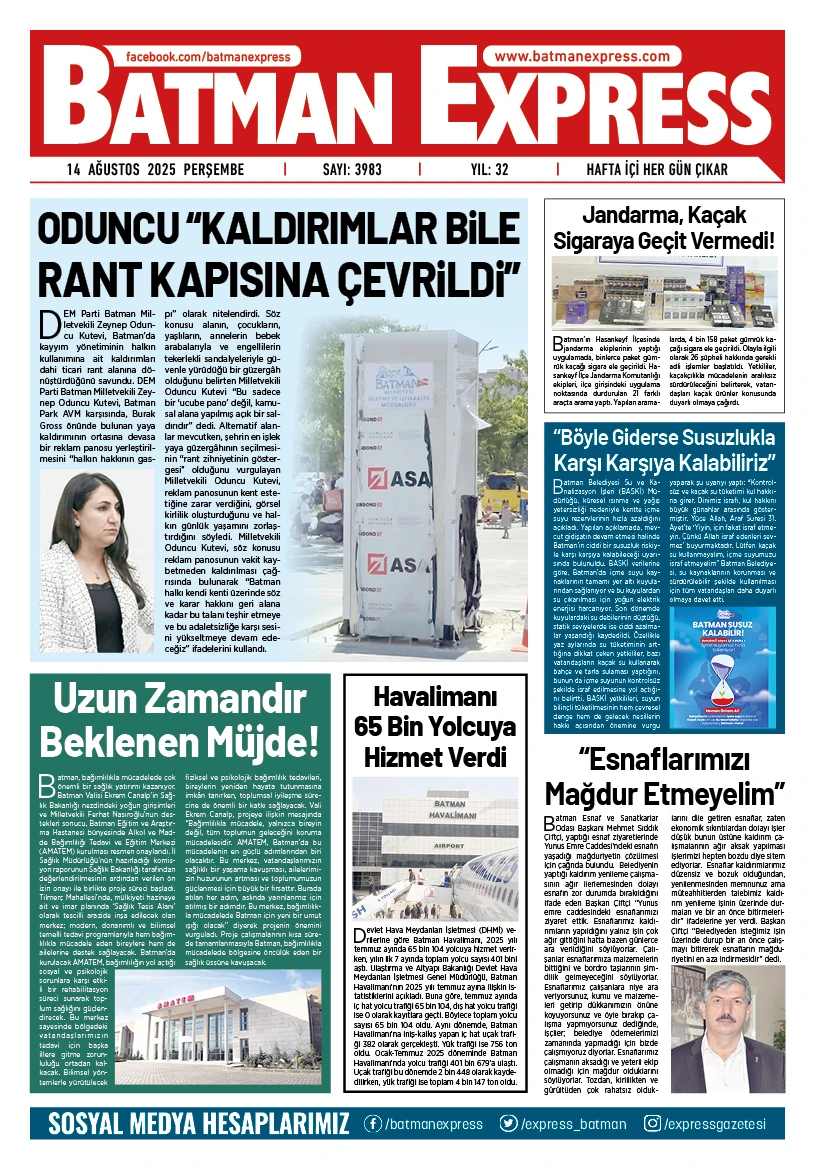 14 AĞUSTOS 2025 PERŞEMBE