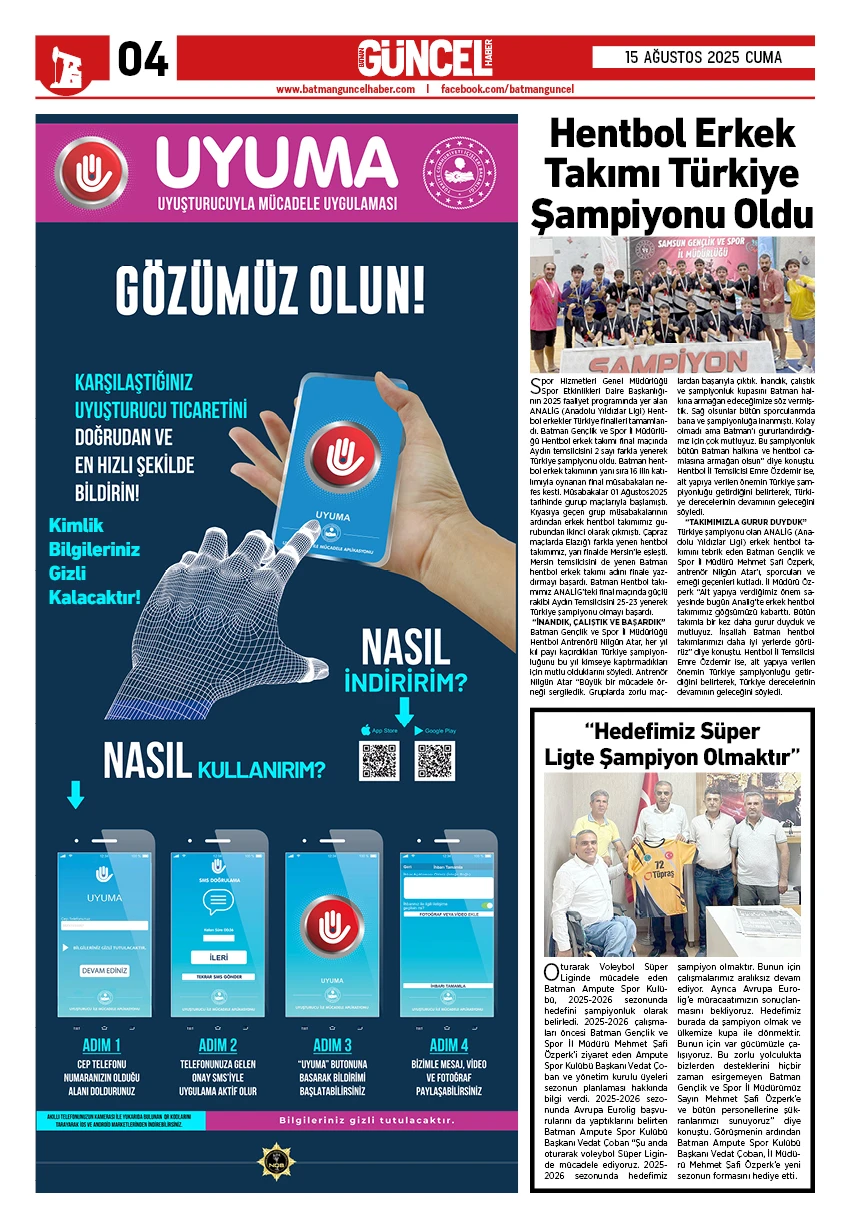 BATMAN GÜNCEL GAZETESİ