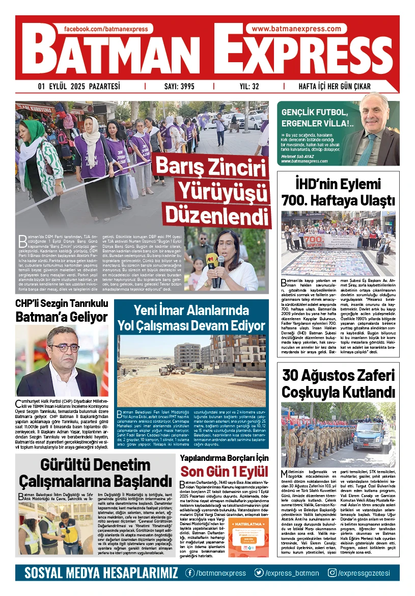 01 EYL&Uuml;L 2025 PAZARTESİ