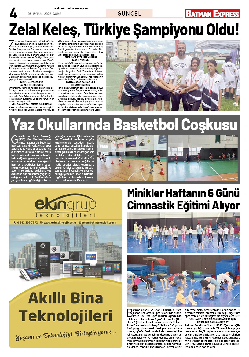 08 EYLÜL 2025 PAZARTESİ