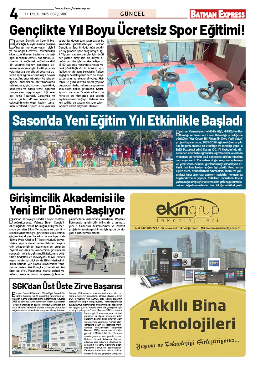 11 EYLÜL 2025 PERŞEMBE