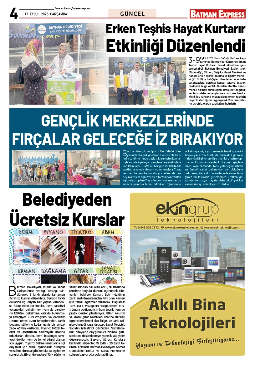 17 EYLÜL 2025 ÇARŞAMBA