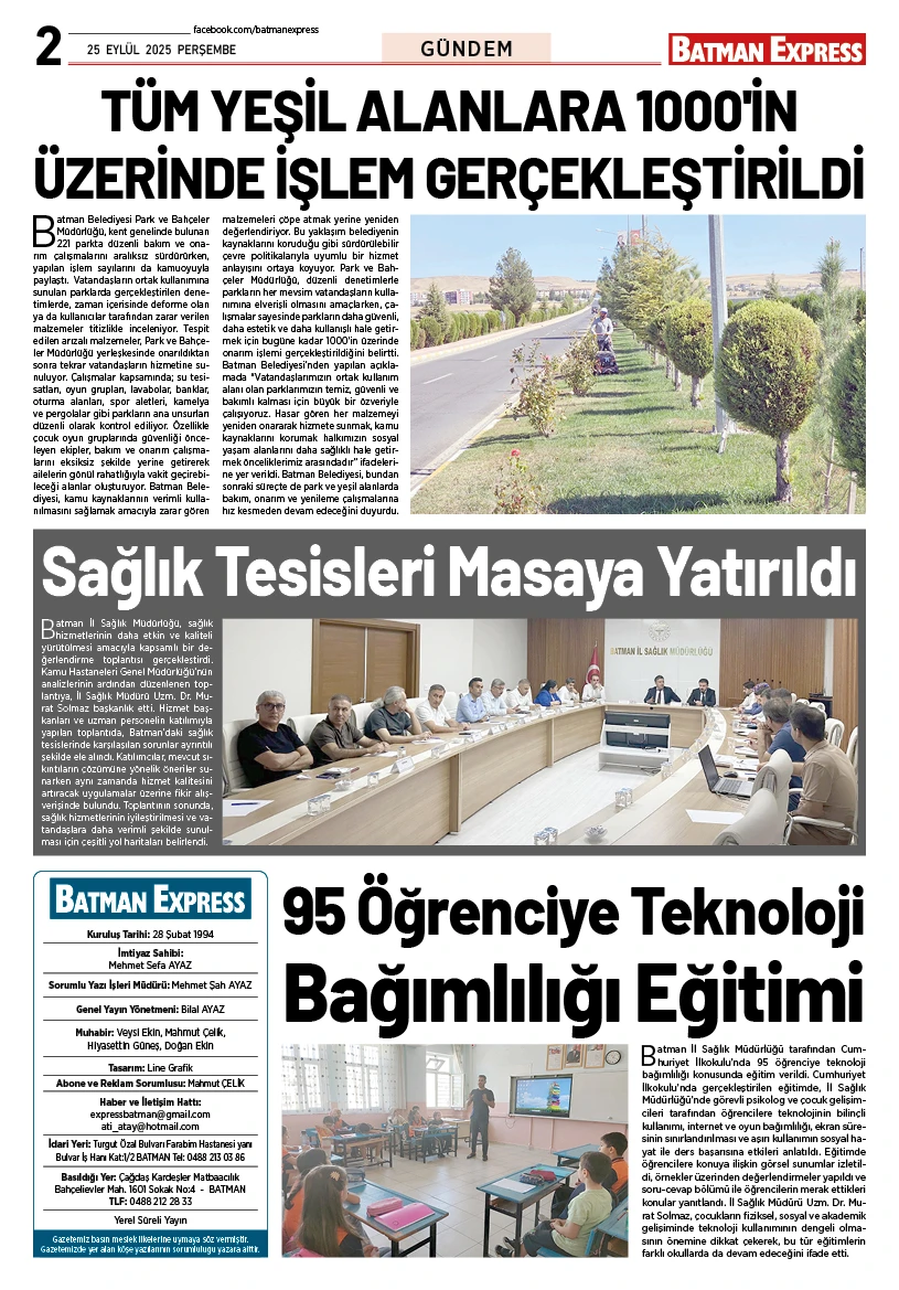 25 EYLÜL 2025 PERŞEMBE