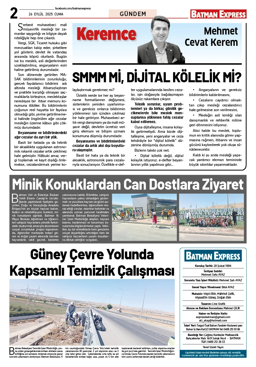 25 EYLÜL 2025 PERŞEMBE