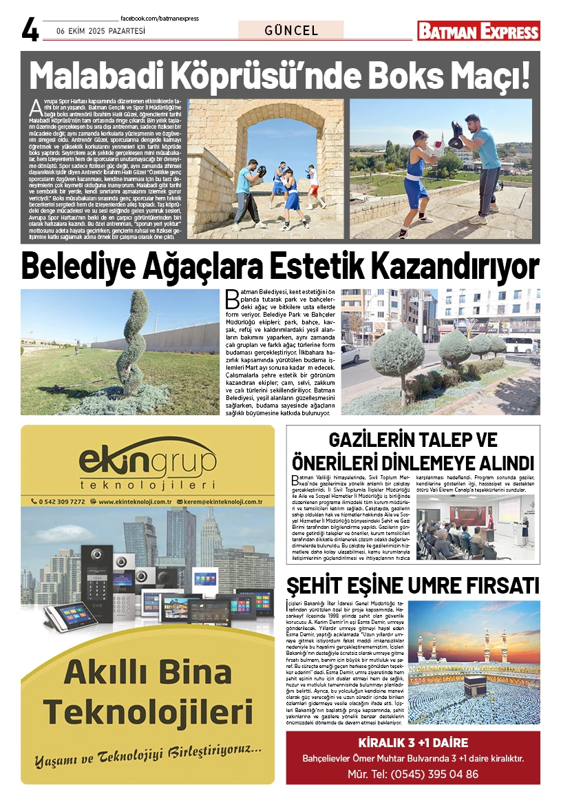 06 EKİM 2025 PAZARTESİ