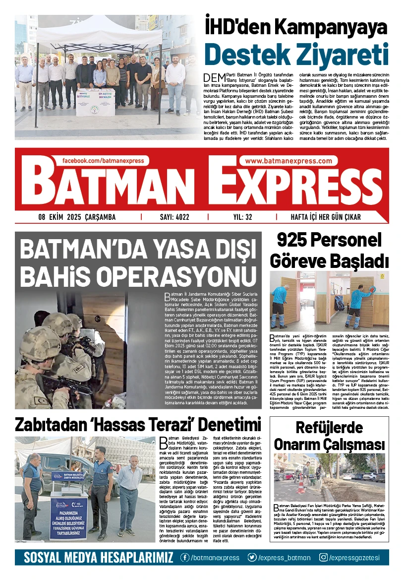 08 EKİM 2025 ÇARŞAMBA