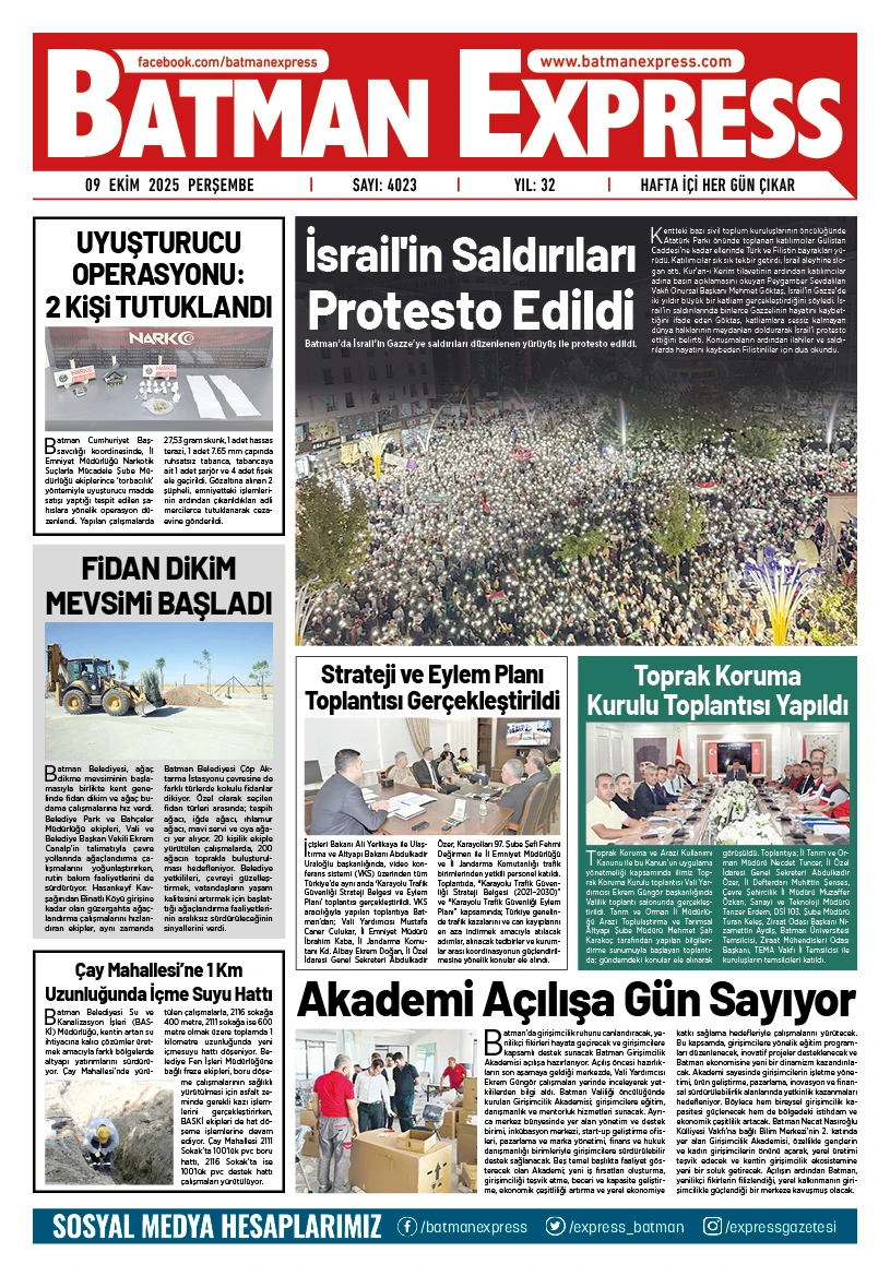 09 EKİM 2025 PERŞEMBE