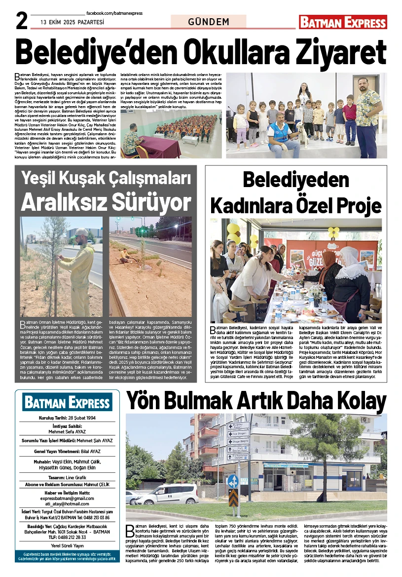 13 EKİM 2025 PAZARTESİ