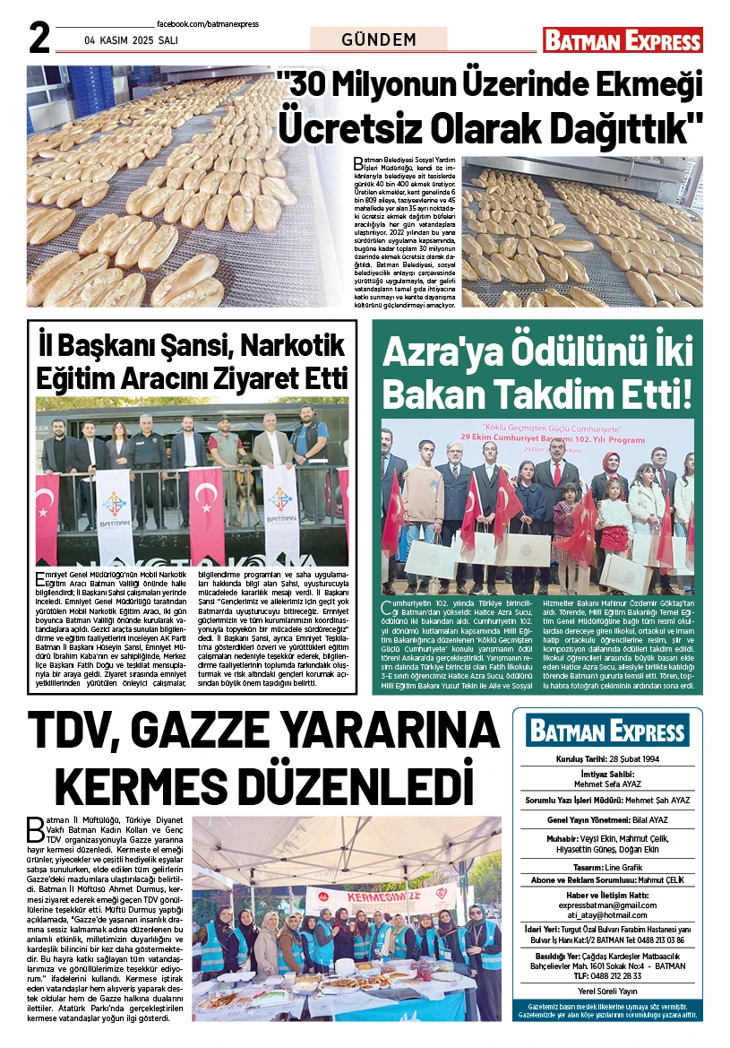 04 KASIM 2025 ÇARŞAMBA