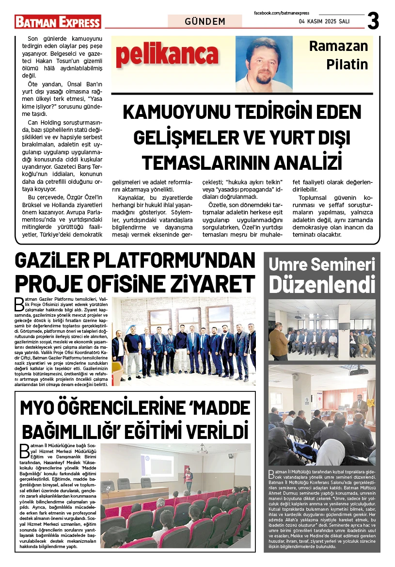 04 KASIM 2025 ÇARŞAMBA