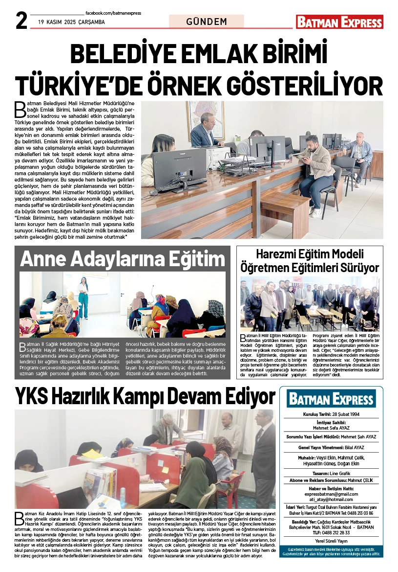 19 KASIM 2025 ÇARŞAMBA