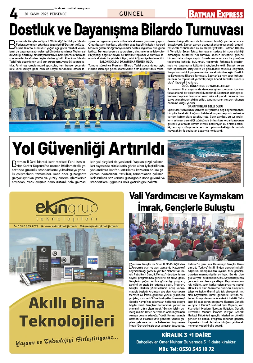 20 KASIM 2025 PERŞEMBE