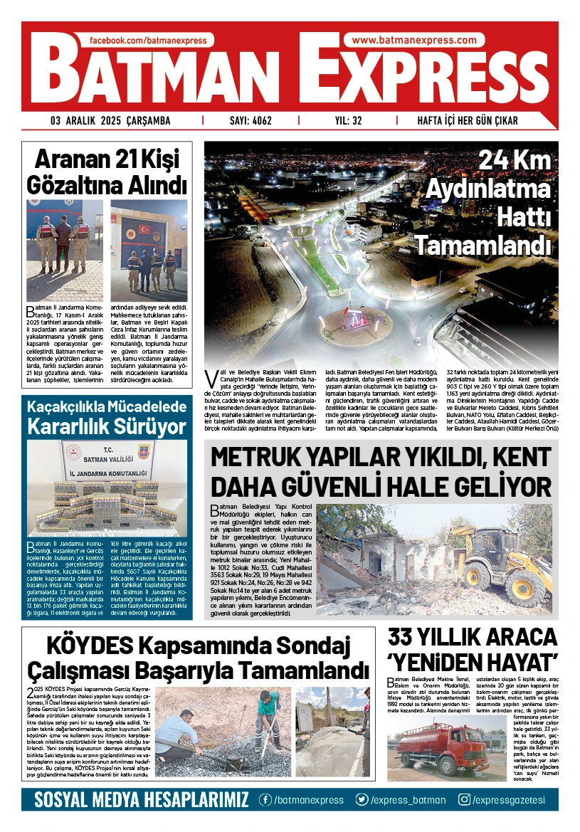 03 ARALIK 2025 ÇARŞAMBA