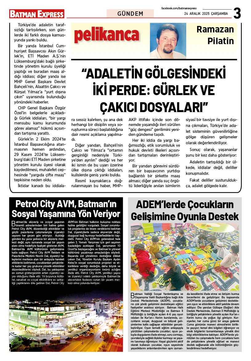 24 ARALIK 2025 ÇARŞAMBA