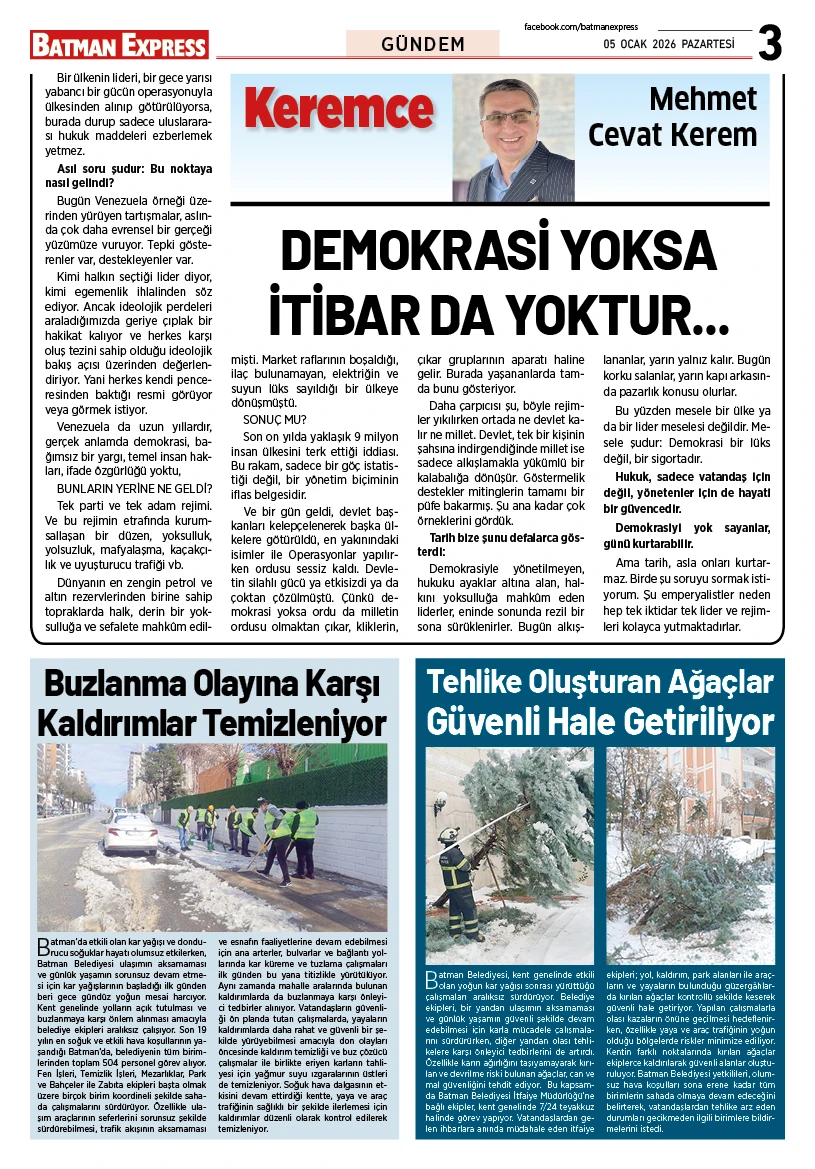 05 OCAK 2026 PAZARTESİ