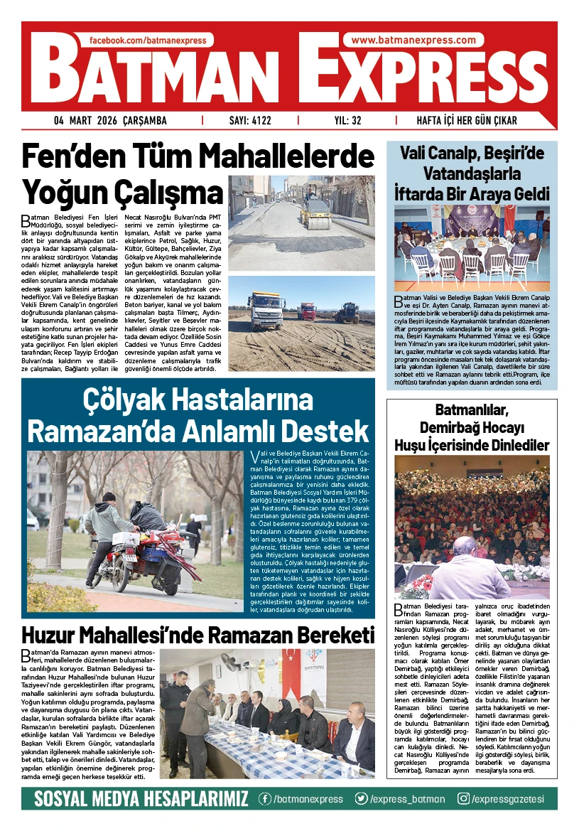 04 MART 2026 ÇARŞAMBA