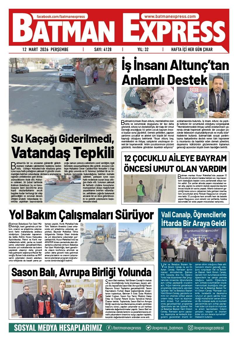 12 MART 2026 PERŞEMBE