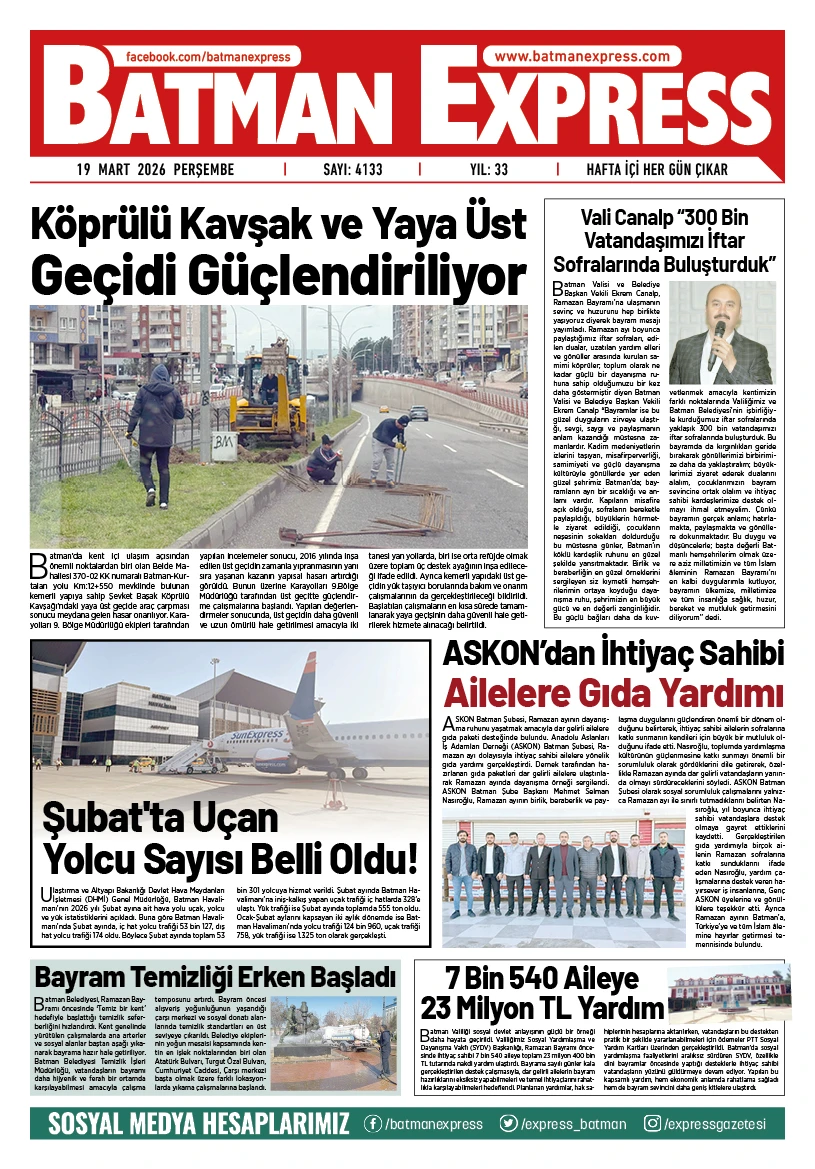 19 MART 2026 PERŞEMBE