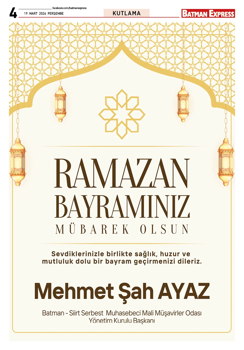 19 MART 2026 PERŞEMBE