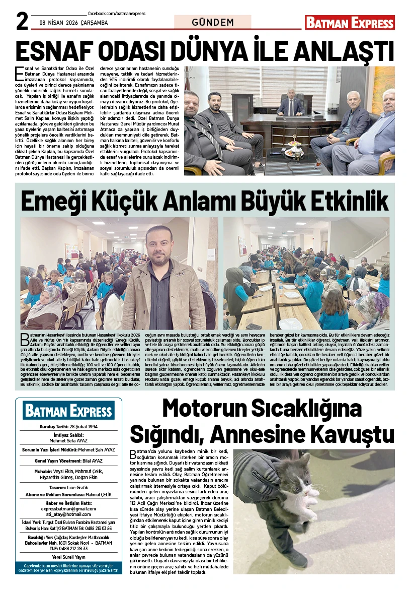 08 NİSAN 2026 ÇARŞAMBA