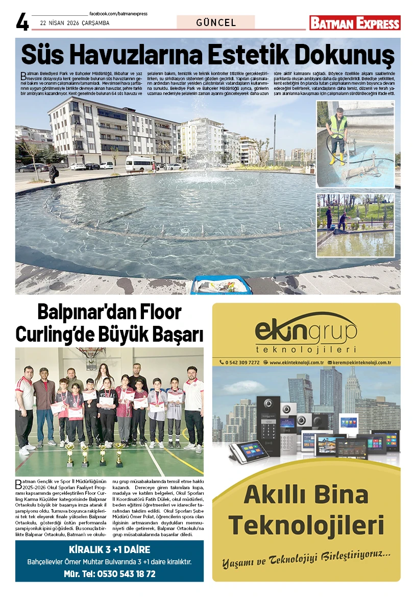 22 NİSAN 2026 ÇARŞAMBA