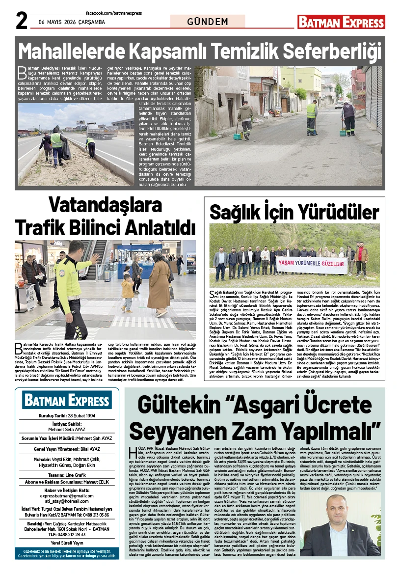 06 MAYIS 2026 ÇARŞAMBA