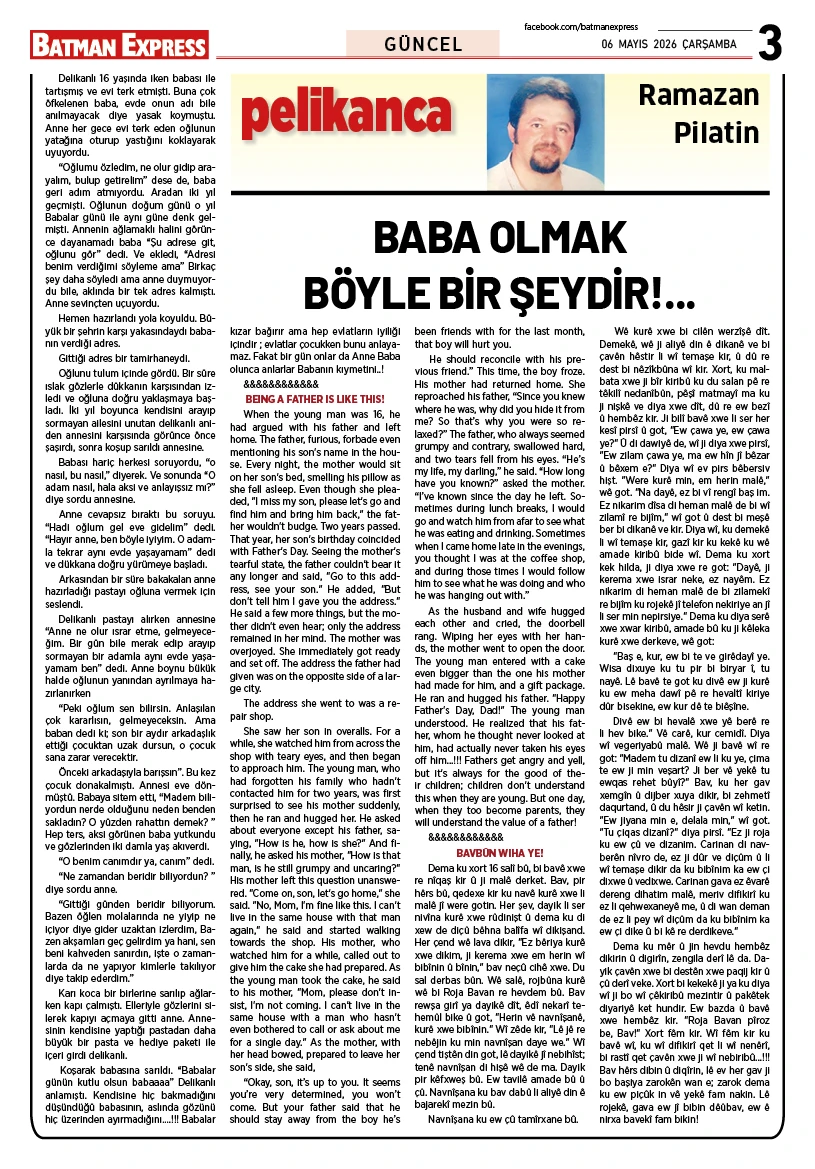 06 MAYIS 2026 ÇARŞAMBA