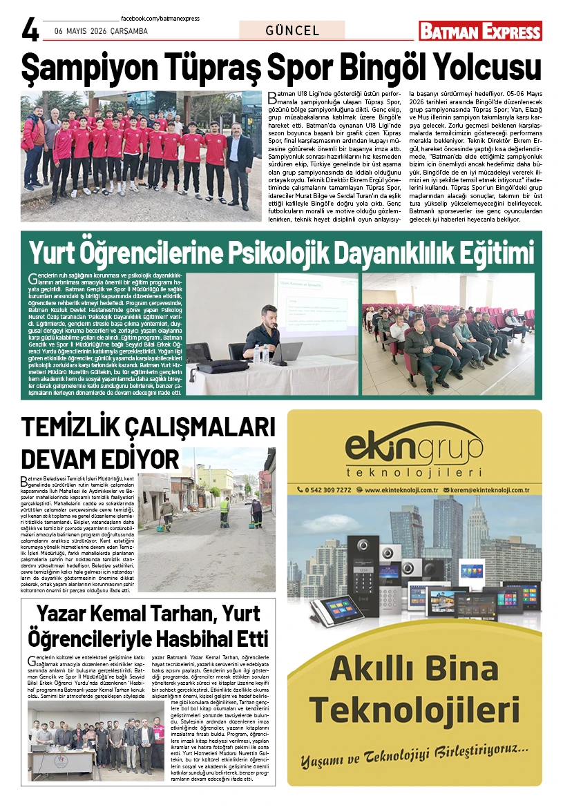 06 MAYIS 2026 ÇARŞAMBA