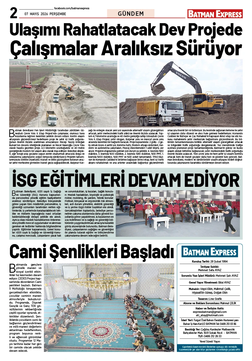 07 MAYIS 2026 PERŞEMBE