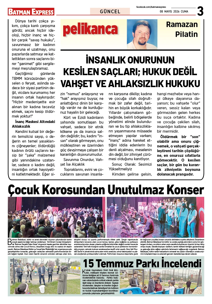 08 MAYIS 2026 CUMA