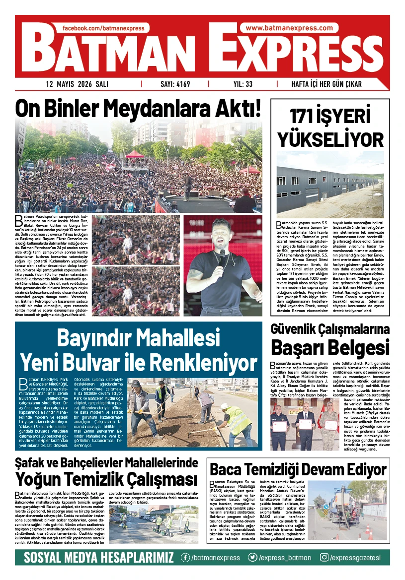 12 MAYIS 2026 SALI