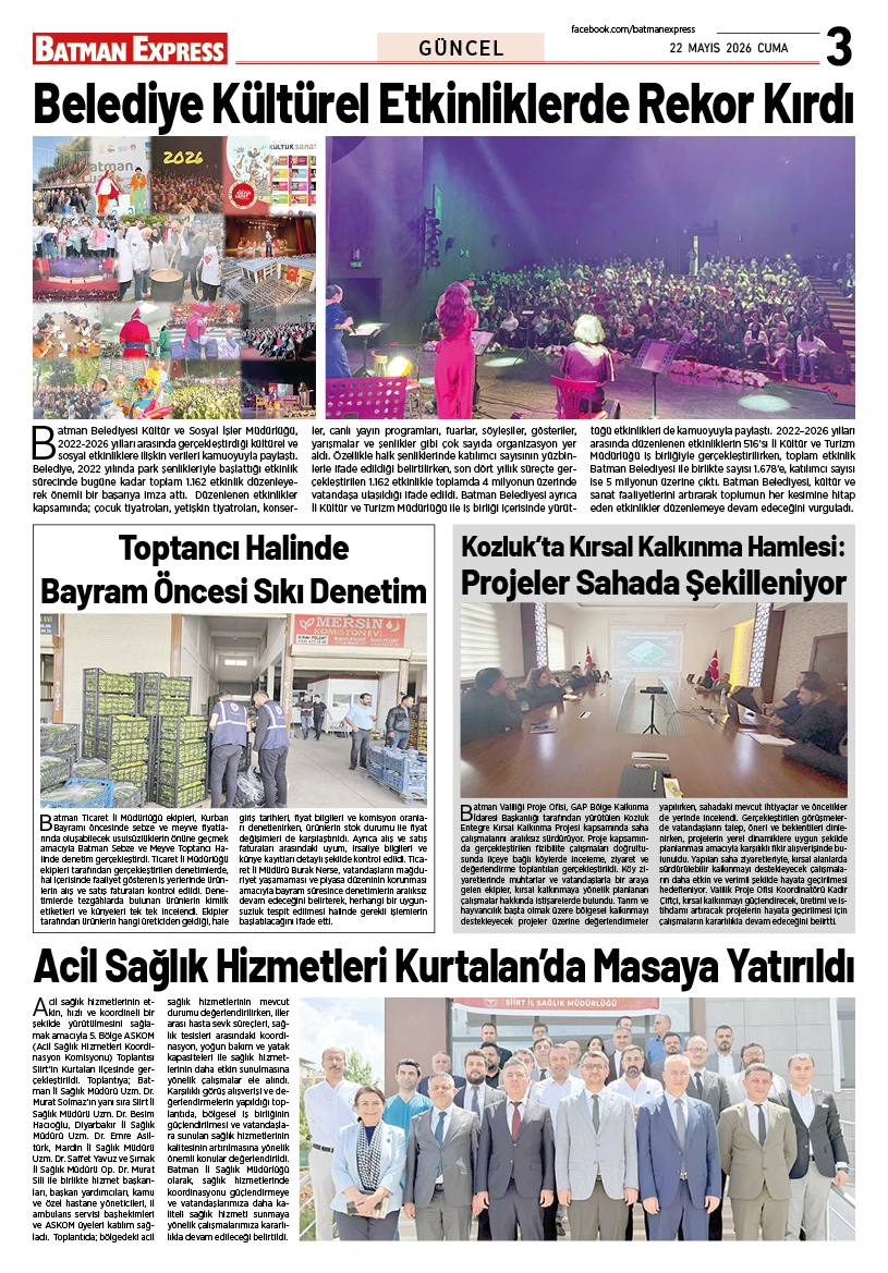 22 MAYIS 2026 CUMA