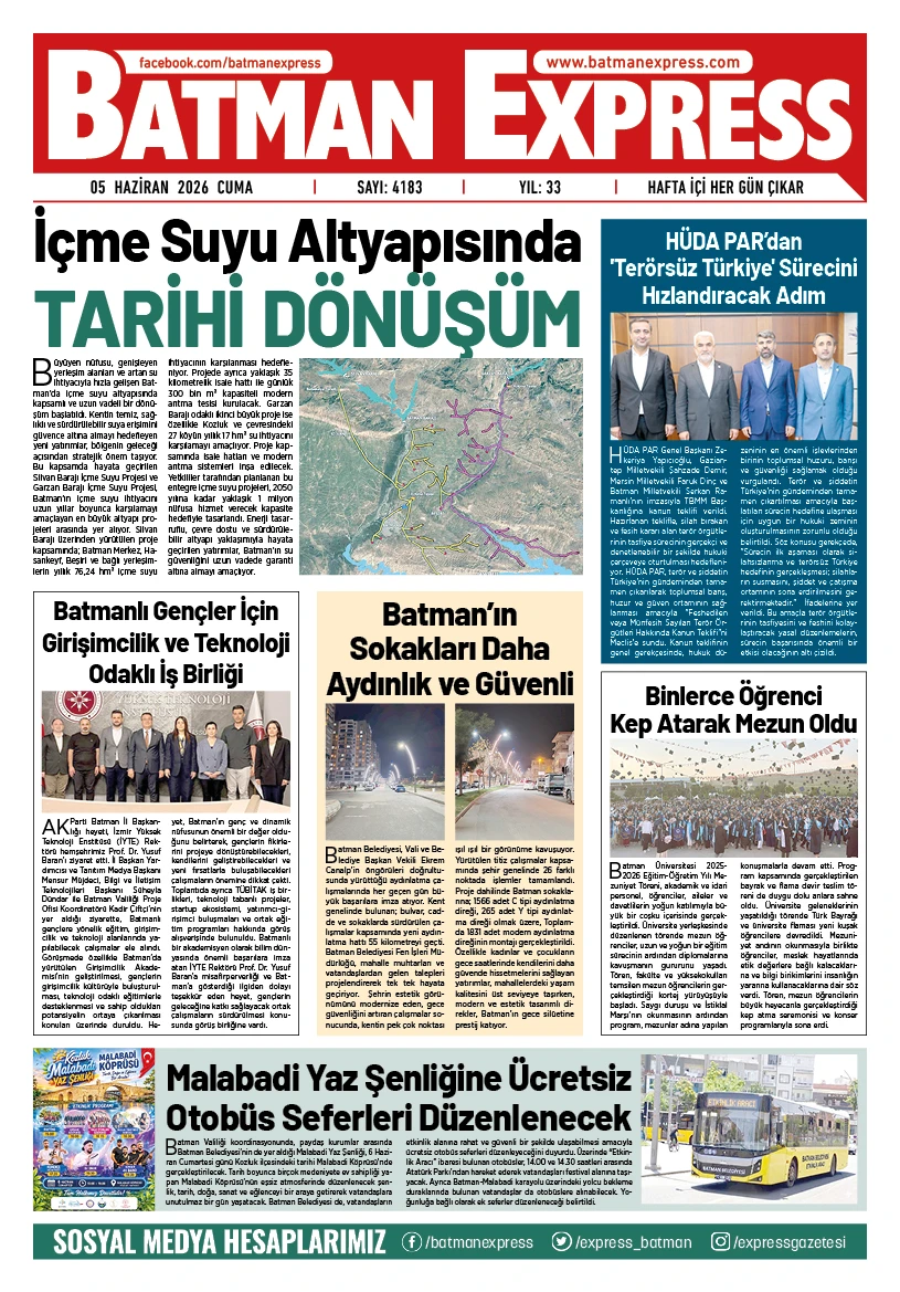 05 HAZİRAN 2026 CUMA