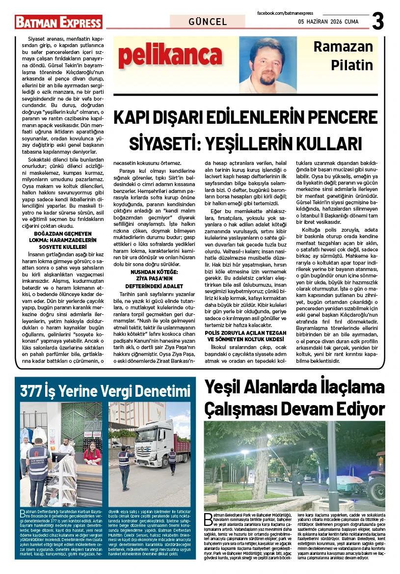 05 HAZİRAN 2026 CUMA