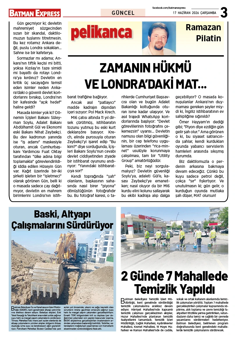 17 HAZİRAN 2026 ÇARŞAMBA