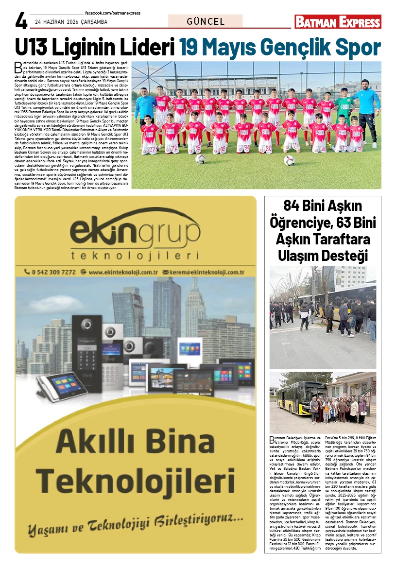 24 HAZİRAN 2026 ÇARŞAMBA