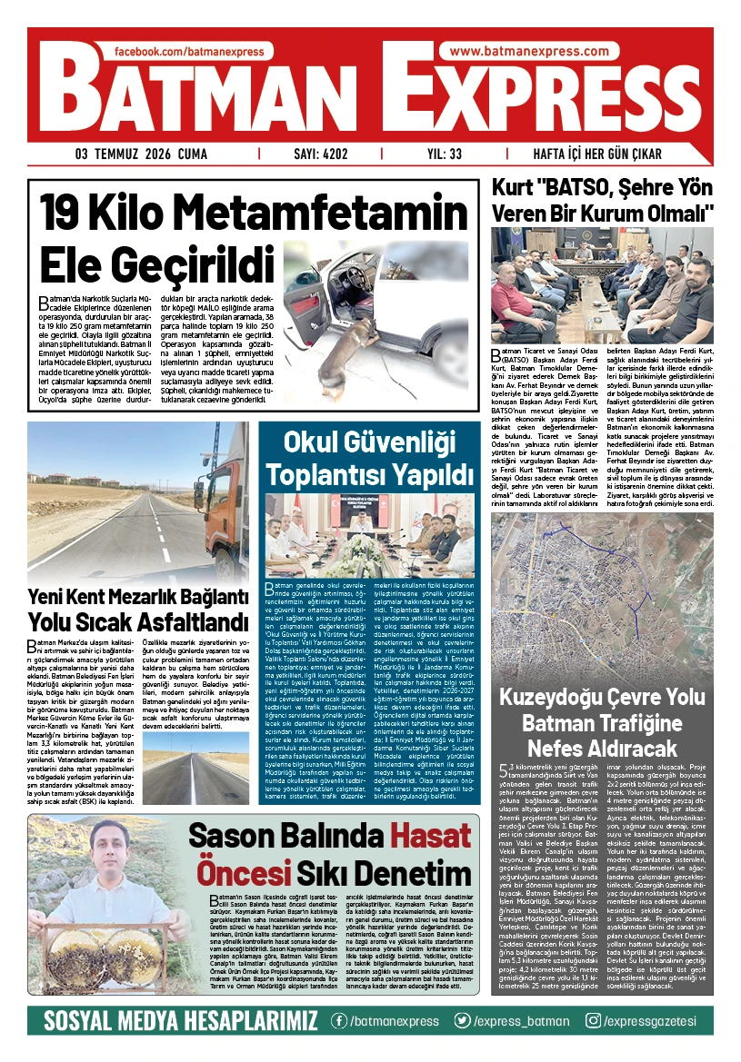 03 TEMMUZ 2026 CUMA
