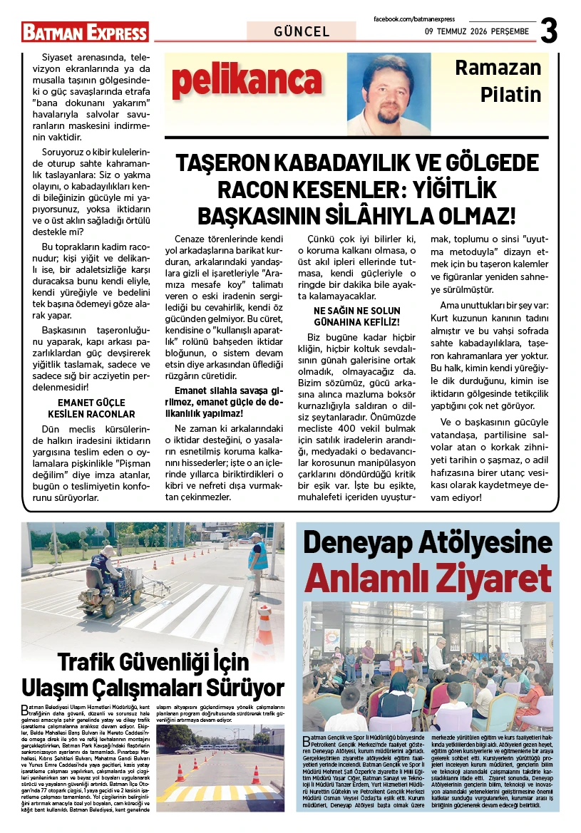 09 TEMMUZ 2026 PERŞEMBE