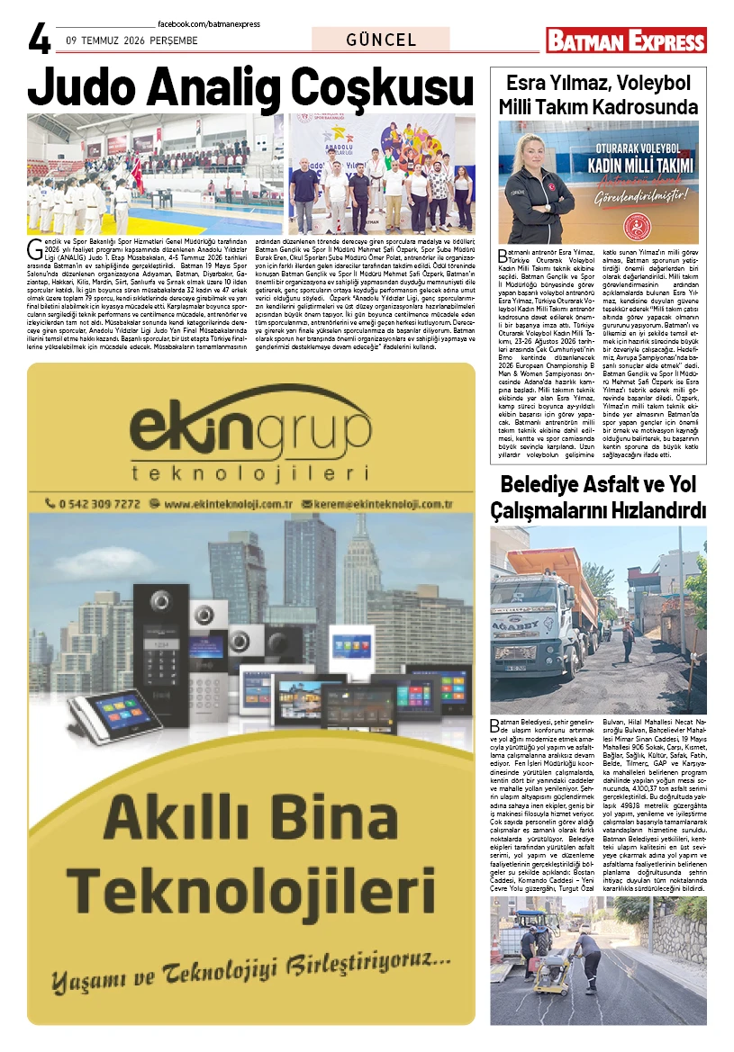 09 TEMMUZ 2026 PERŞEMBE