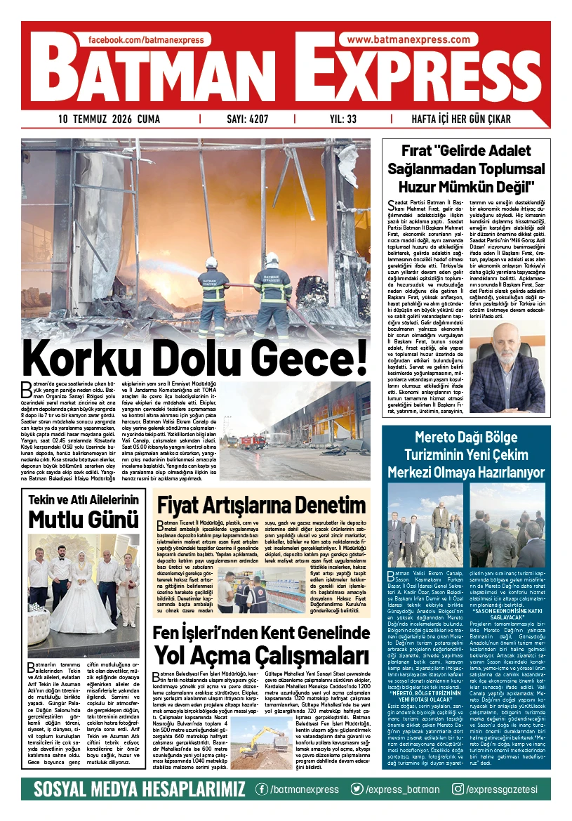 10 TEMMUZ 2026 CUMA