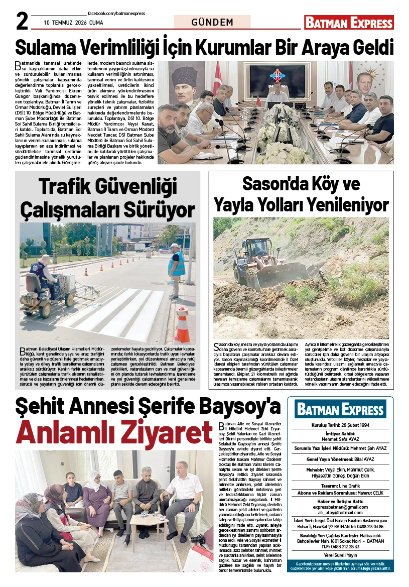 10 TEMMUZ 2026 CUMA
