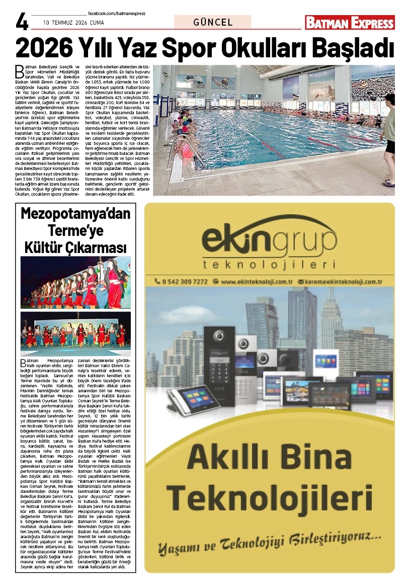 10 TEMMUZ 2026 CUMA
