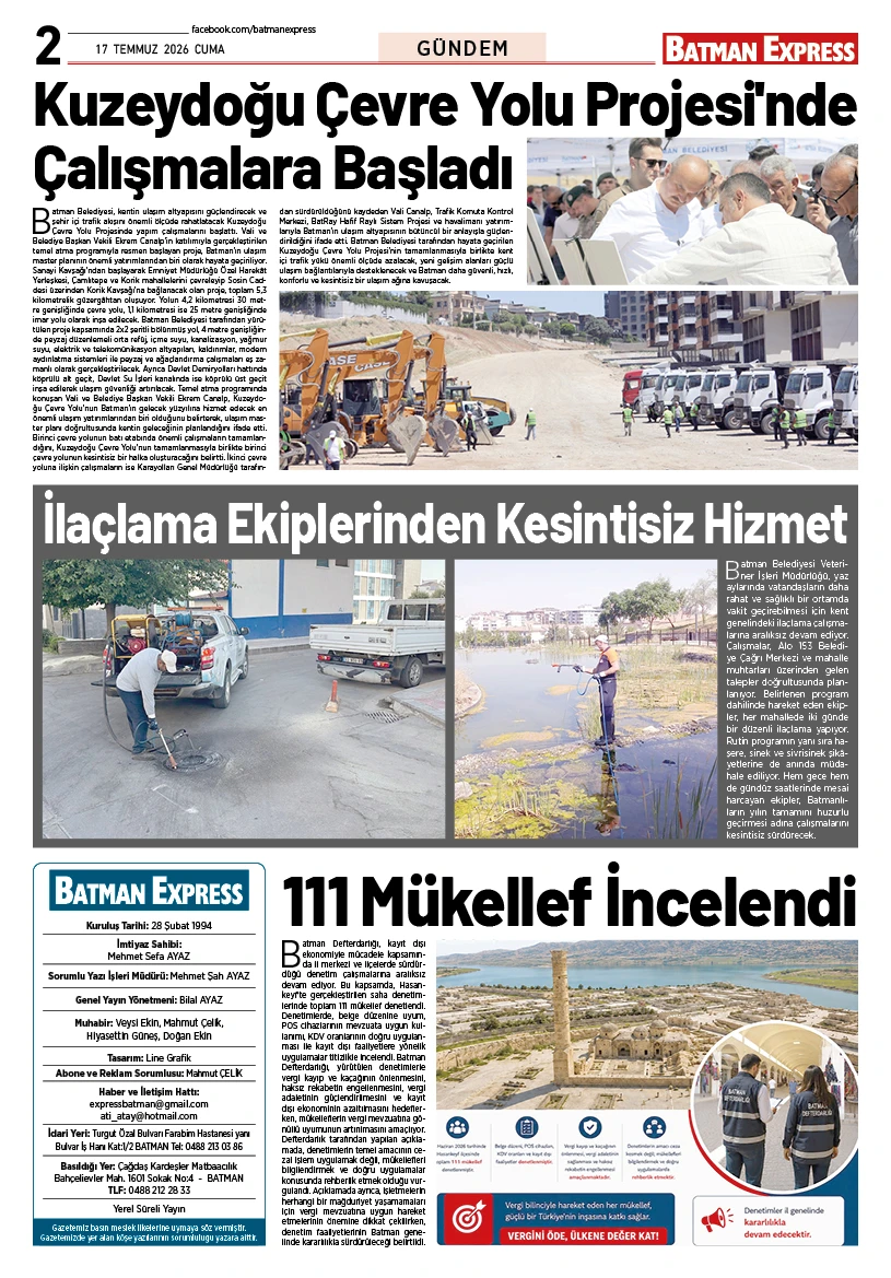 17 TEMMUZ 2026 CUMA