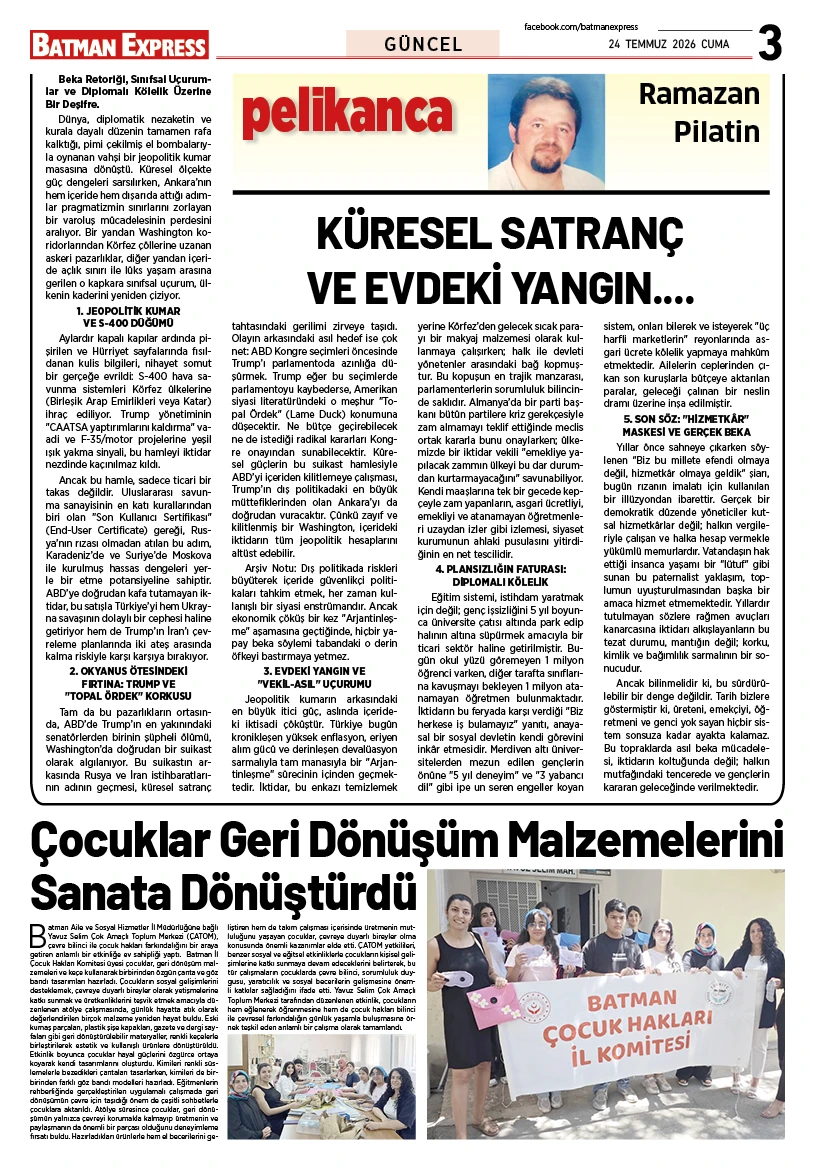 24 TEMMUZ 2026 CUMA