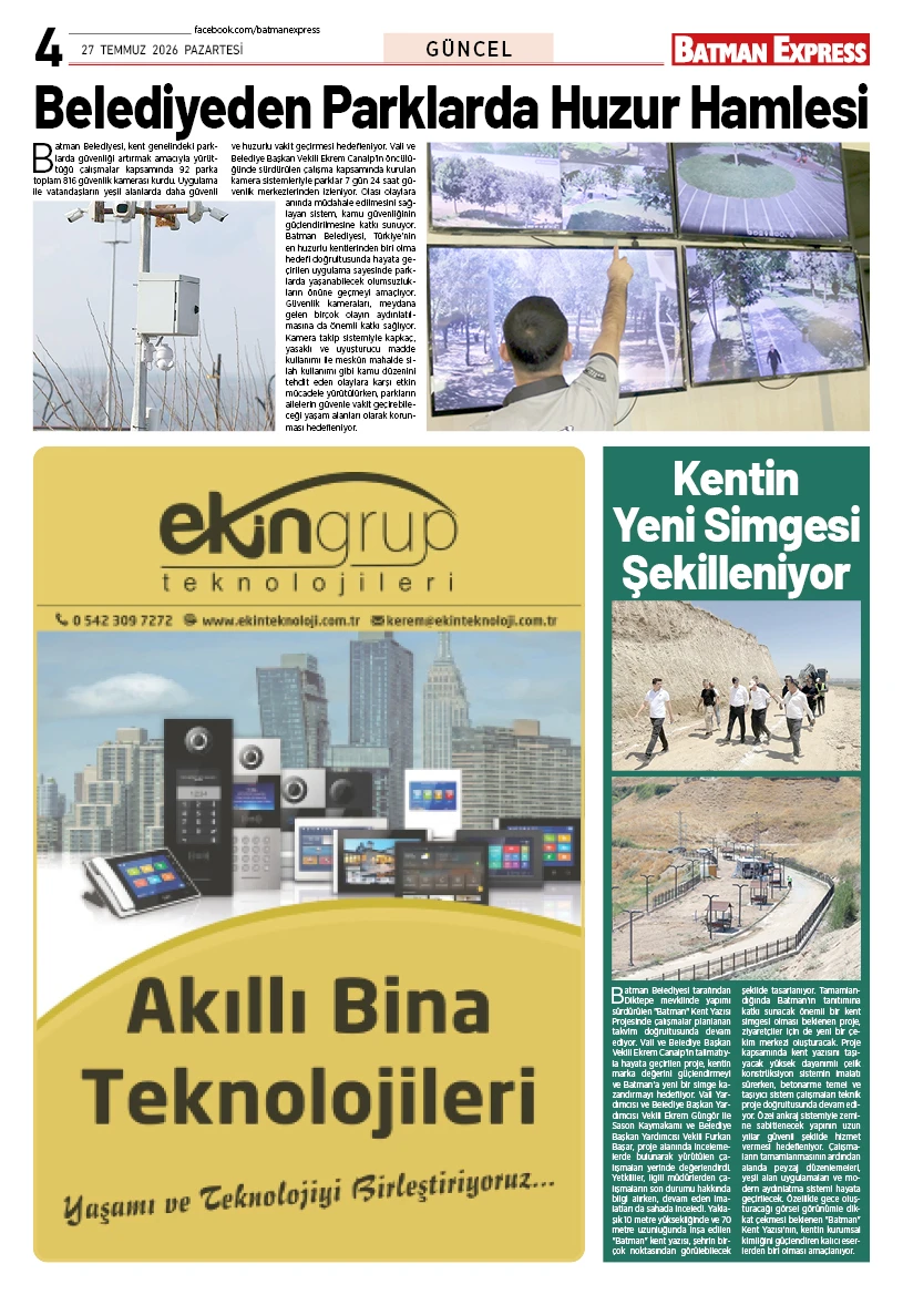 27 TEMMUZ 2026 PAZARTESİ