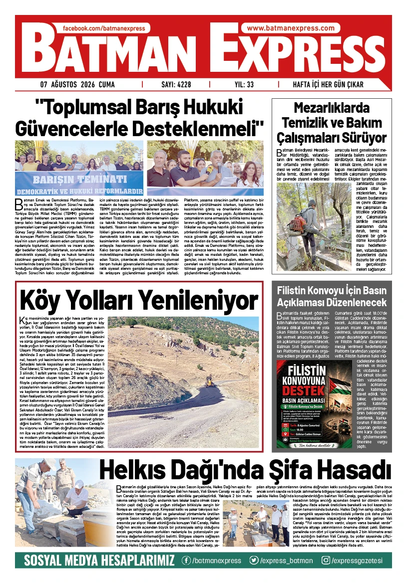 07 AĞUSTOS 2026 CUMA