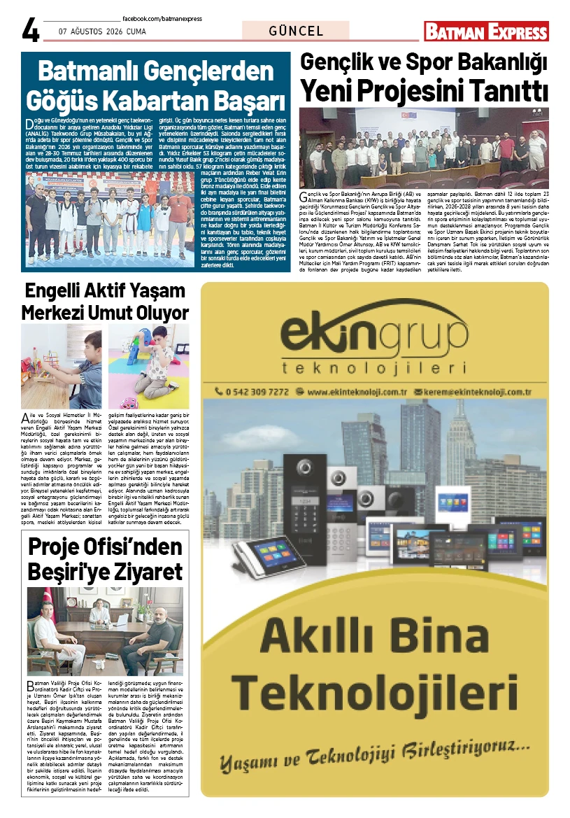 07 AĞUSTOS 2026 CUMA