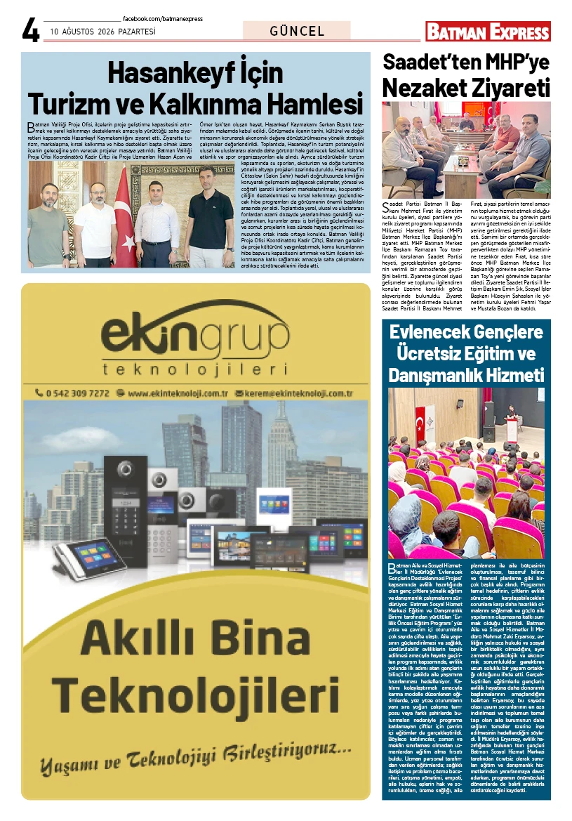 10 AĞUSTOS 2026 PAZARTESİ